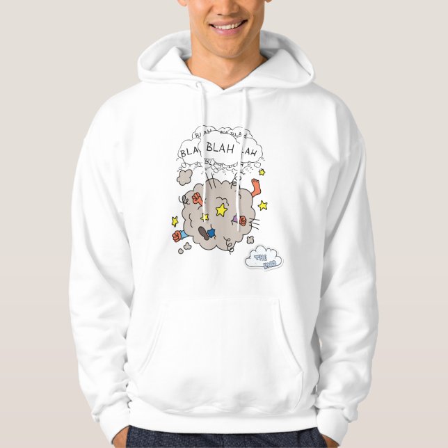 Veste À Capuche Sweatshirt à capuche homme Funny Comic Fight Cloud (Devant)
