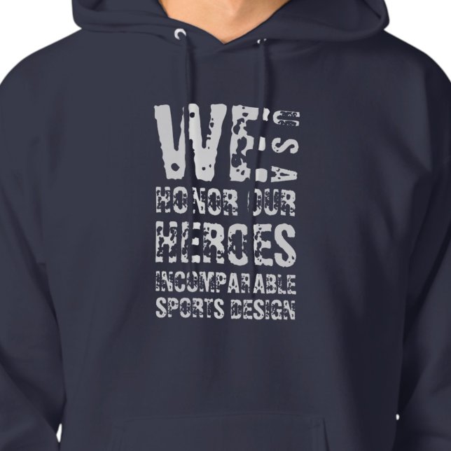 Veste À Capuche Sweatshirt à capuche ISD We Honor Our Heroes (Créateur téléchargé)
