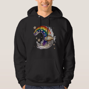 Veste À Capuche Sweatshirt à capuche Luxe Lune Poisson Arc-en-ciel