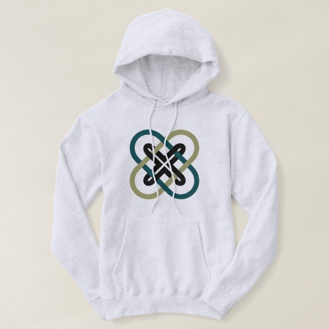 Veste À Capuche Sweatshirt à capuche pour hommes à X entrelacés (Design devant)