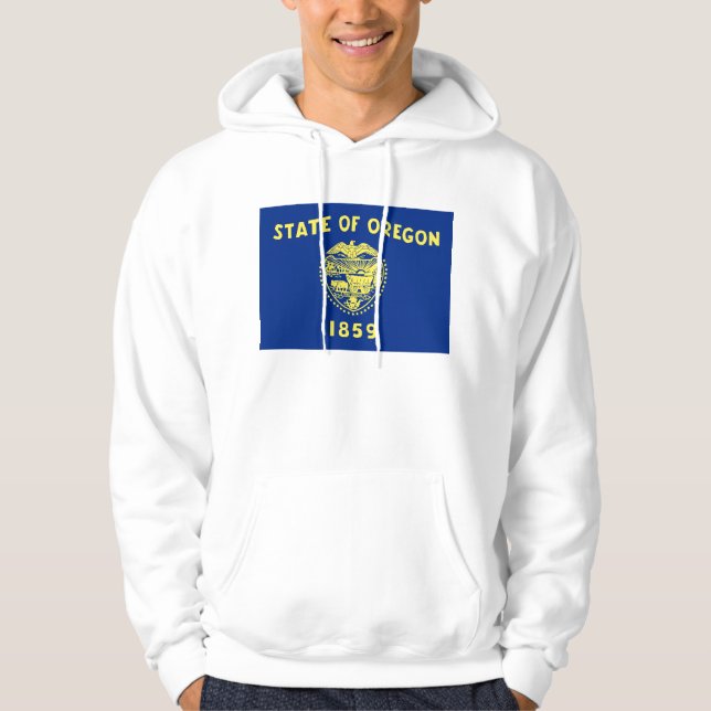Veste À Capuche Sweatshirt à capuchon avec drapeau américain (Devant)