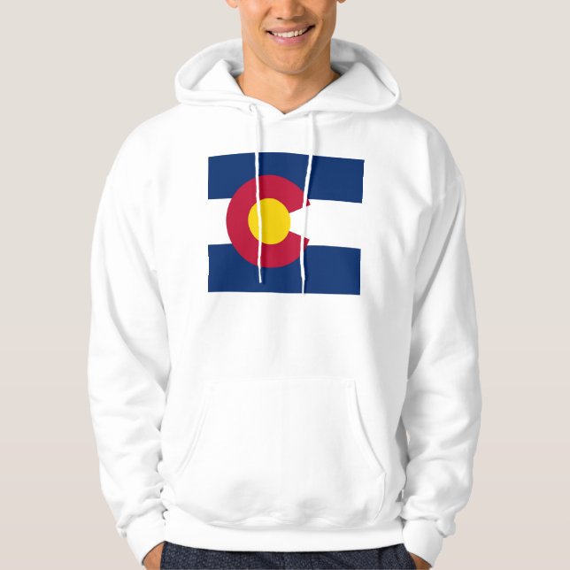 Veste À Capuche Sweatshirt à capuchon avec drapeau américain (Devant)