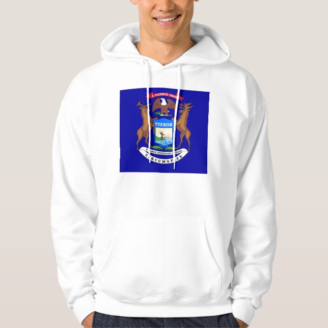 Veste À Capuche Sweatshirt à capuchon avec drapeau américain (Devant)