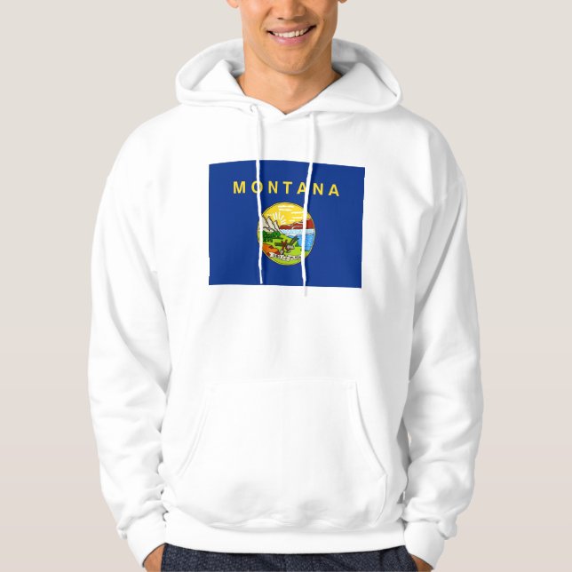 Veste À Capuche Sweatshirt à capuchon avec drapeau américain (Devant)