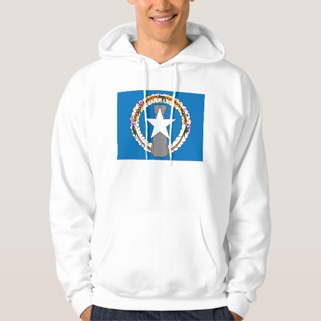 Veste À Capuche Sweatshirt à capuchon avec drapeau américain (Devant)