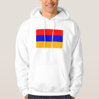 Sweatshirt à capuchon avec drapeau d'Arménie