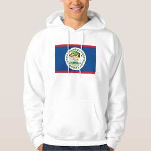 Veste À Capuche Sweatshirt à capuchon avec drapeau de Belize