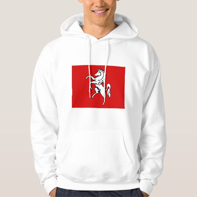 Veste À Capuche Sweatshirt à capuchon avec drapeau de Kent, Anglet (Devant)