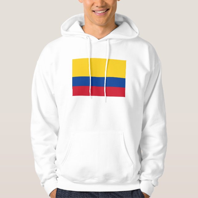 Veste À Capuche Sweatshirt à capuchon avec drapeau de la Colombie (Devant)