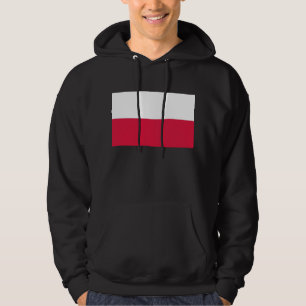 Veste À Capuche Sweatshirt à capuchon avec drapeau de la Pologne