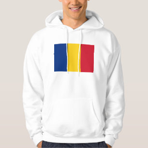 Veste À Capuche Sweatshirt à capuchon avec drapeau de Roumanie