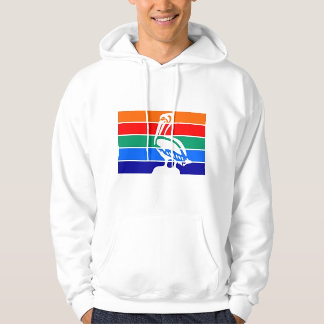 Veste À Capuche Sweatshirt à capuchon avec drapeau de Saint-Péters (Devant)