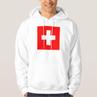 Sweatshirt à capuchon avec Drapeau de Suisse