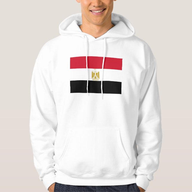 Veste À Capuche Sweatshirt à capuchon avec drapeau d'Egypte (Devant)