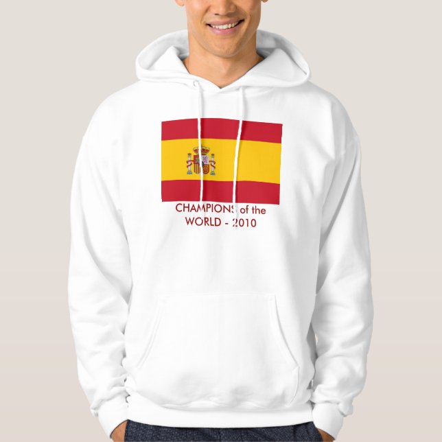 Veste À Capuche Sweatshirt à capuchon avec drapeau d'Espagne (Devant)