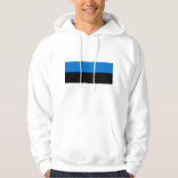 Sweatshirt à capuchon avec drapeau d'Estonie