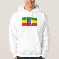 Sweatshirt à capuchon avec drapeau d'Éthiopie