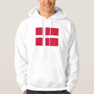 Veste À Capuche Sweatshirt à capuchon avec drapeau du Danemark