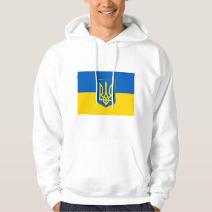 Veste À Capuche Sweatshirt à capuchon avec drapeau d'Ukraine