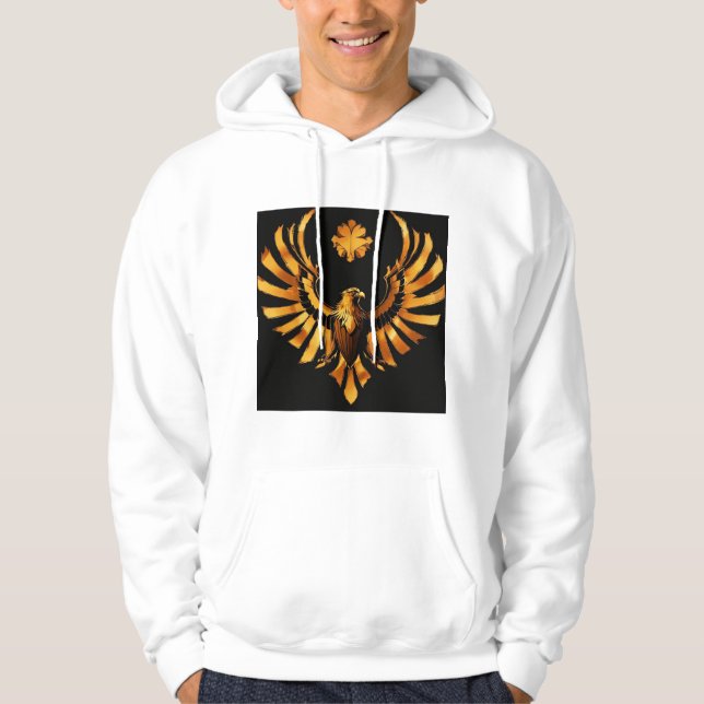 Veste À Capuche Sweatshirt à capuchon avec oiseaux (Devant)