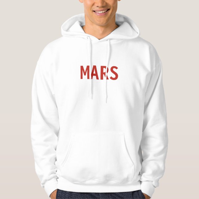 Veste À Capuche Sweatshirt à capuchon basique pour hommes de Mars (Devant)