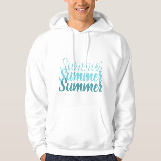 Veste À Capuche Sweatshirt à capuchon blanc (Devant)