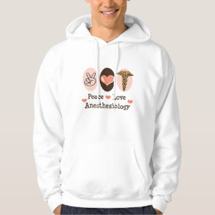 Veste À Capuche Sweatshirt à capuchon d'anesthésiologie d'amour de