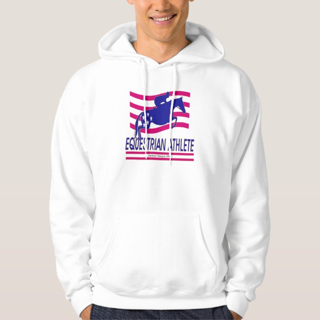 Veste À Capuche Sweatshirt à capuchon d'athlète équestre de (Devant)
