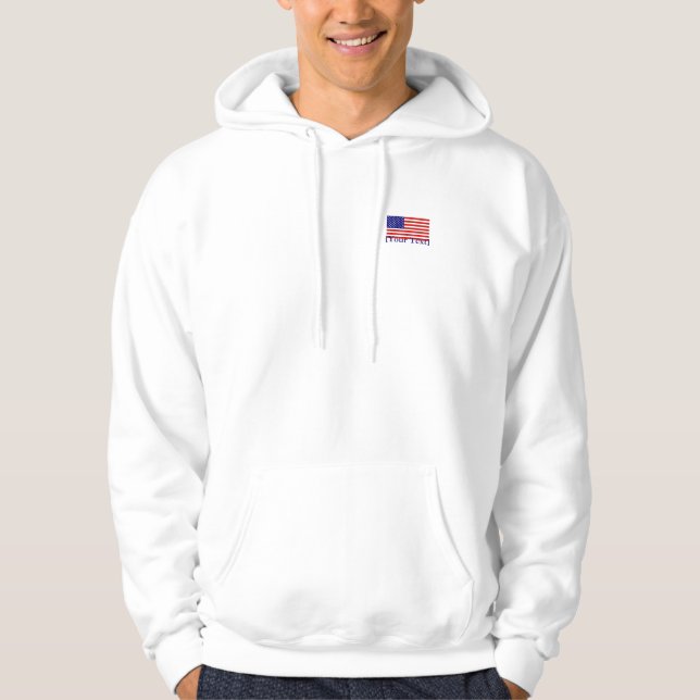 Veste À Capuche Sweatshirt à capuchon de base du drapeau américain (Devant)