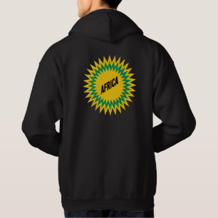 Veste À Capuche Sweatshirt à capuchon de base noir dos SOLEIL AFRI