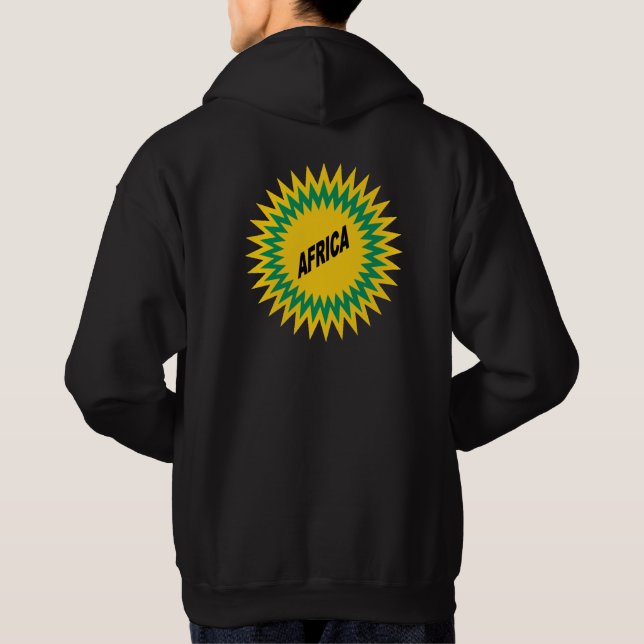 Veste À Capuche Sweatshirt à capuchon de base noir dos SOLEIL AFRI (Dos)