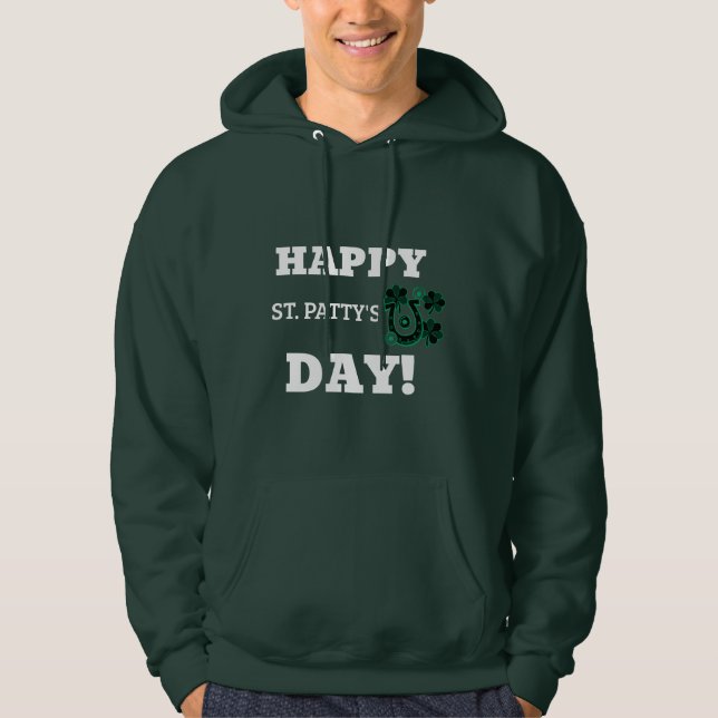 Veste À Capuche Sweatshirt à capuchon de base St. Patrick’s Day (Devant)