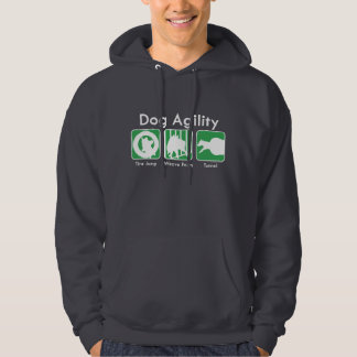 Veste À Capuche Sweatshirt à capuchon de boîtes d'agilité verte de