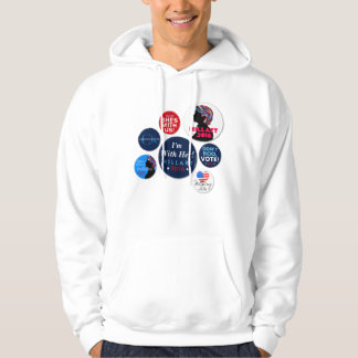 Veste À Capuche Sweatshirt à capuchon de boutons de campagne de