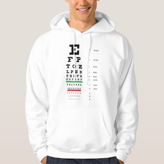 Veste À Capuche Sweatshirt à capuchon de diagramme d'oeil de (Devant)