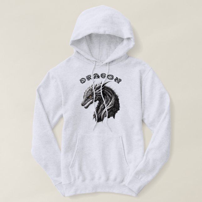 Veste À Capuche Sweatshirt à capuchon de dragon (Design devant)