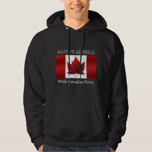 Veste À Capuche Sweatshirt à capuchon de drapeau du Canada de