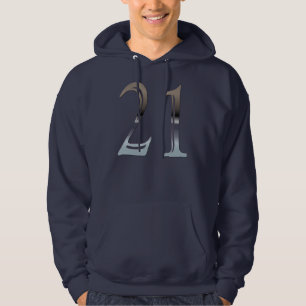 Veste À Capuche Sweatshirt à capuchon de l'argent 21 pour le
