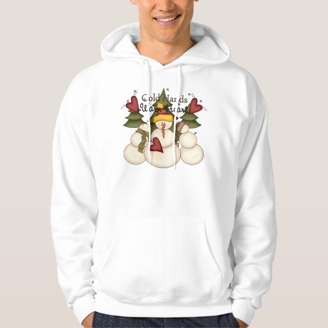 Veste À Capuche Sweatshirt à capuchon de motoneige à mains froides (Devant)