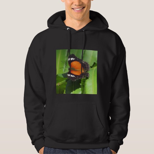 Veste À Capuche Sweatshirt à capuchon de papillon tropical (Devant)