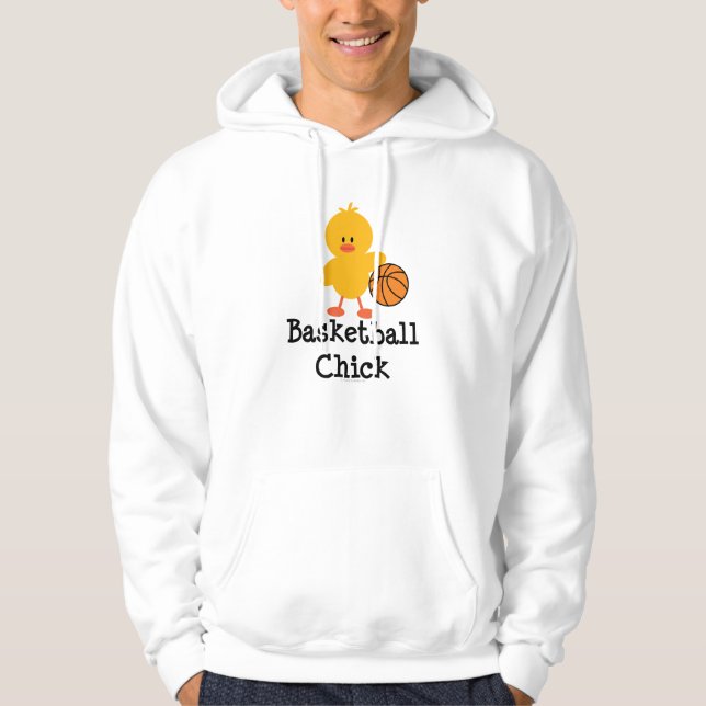 Veste À Capuche Sweatshirt à capuchon de poussin de basket-ball (Devant)