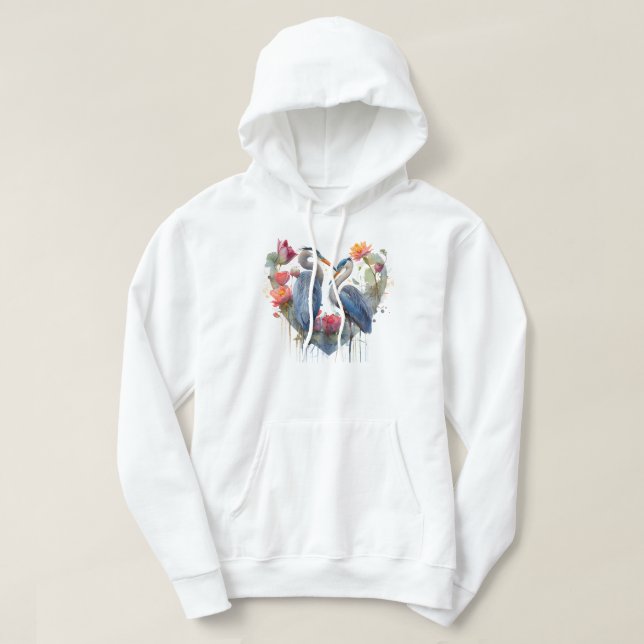 Veste À Capuche Sweatshirt à capuchon d'oiseaux (Design devant)