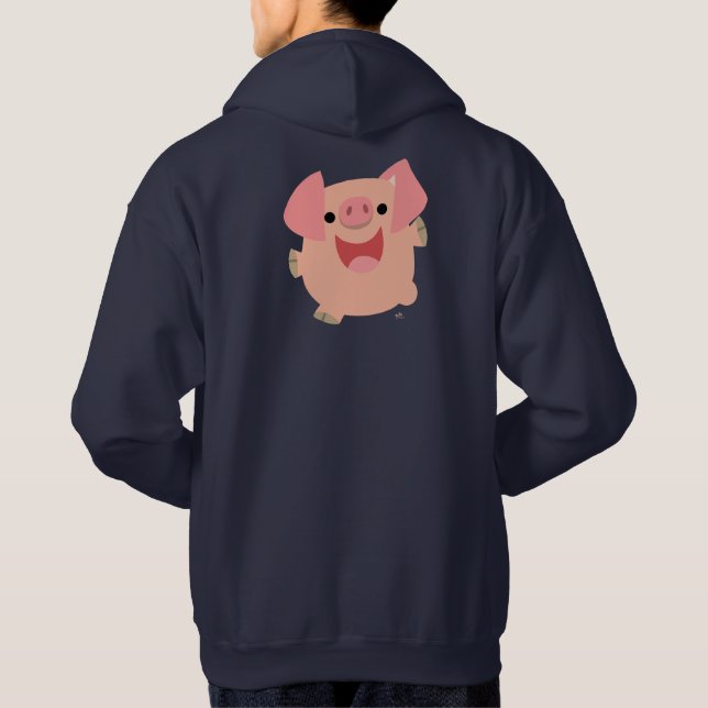 Veste À Capuche Sweatshirt à capuchon joyeux cartonné (Dos)