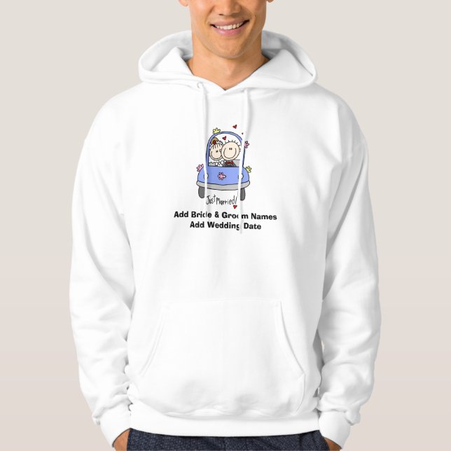 Veste À Capuche Sweatshirt à capuchon juste marié (Devant)