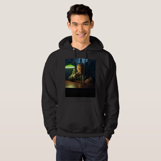 Veste À Capuche Sweatshirt à capuchon noir (Devant entier)