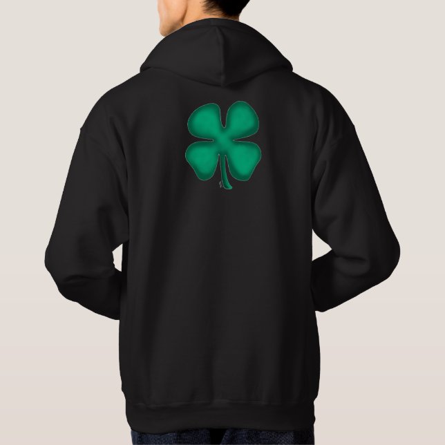 Veste À Capuche Sweatshirt à capuchon noir irlandais (Dos)