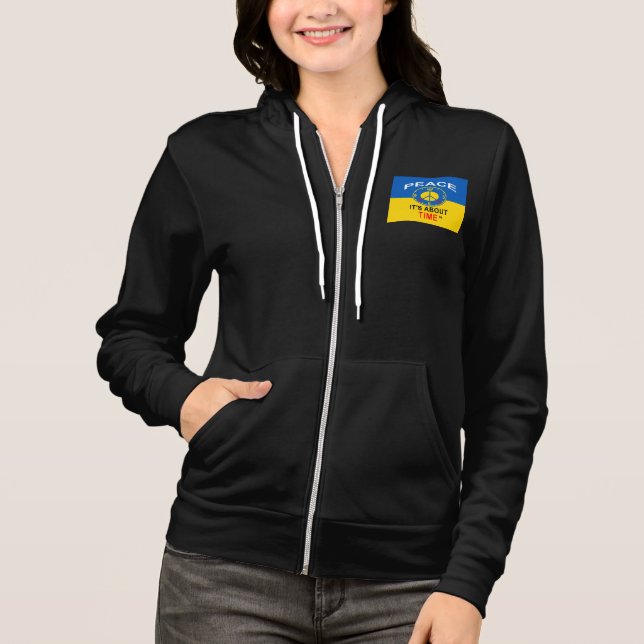 Veste À Capuche Sweatshirt à glissière de Bella+Canvas (Devant)