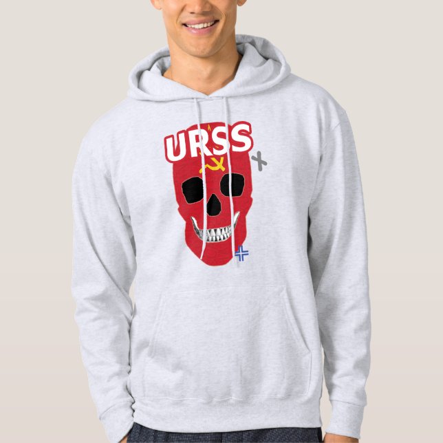 Veste À Capuche Sweatshirt B2 à capuchon URSS HANDSKULL (Devant)