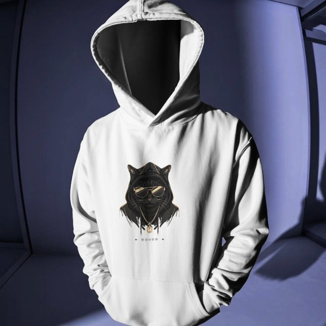 Veste À Capuche  Sweatshirt Cool Cat – Sweatshirt Graphique Street (Créateur téléchargé)