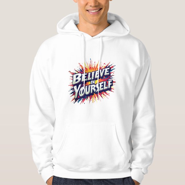 Veste À Capuche Sweatshirt Crois en Toi (Devant)